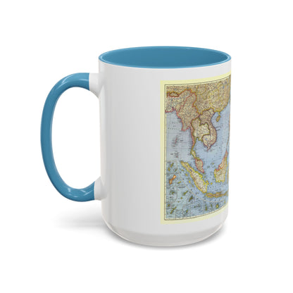 Asia - Southeast (1944) (Map) Accent Coffee Mug