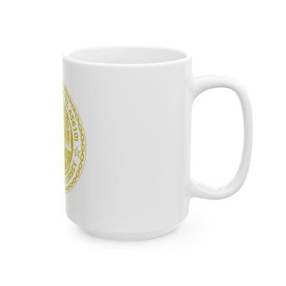 USCG Hawser WYTL 65610 Sim Gold (U.S. Coast Guard) White Coffee Mug