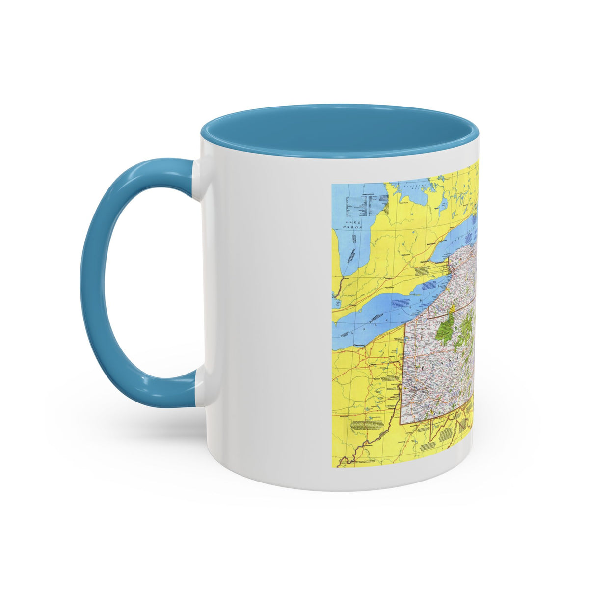 USA - Northeast 1 (1978) (Map) Accent Coffee Mug