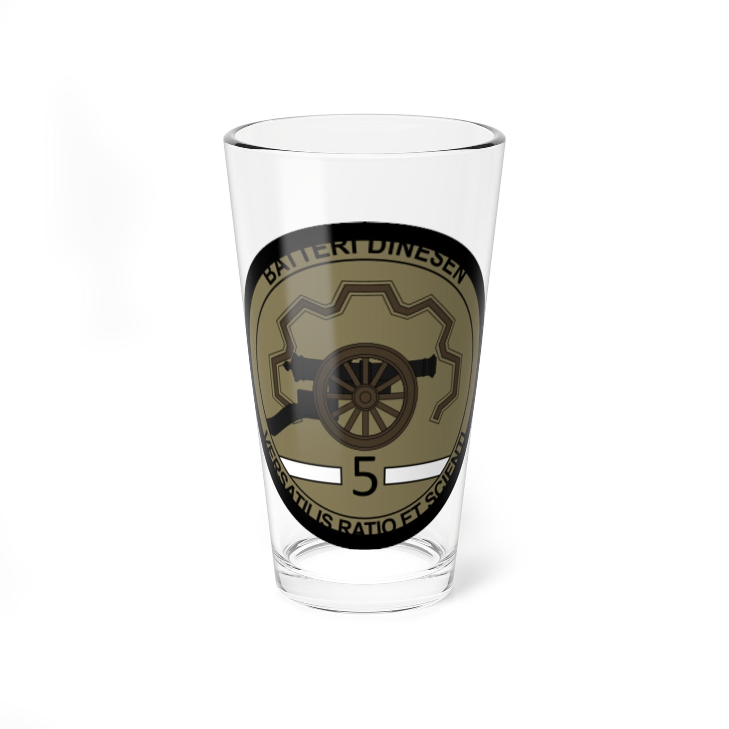 Emblem for the 5-II-DAR (Denmark) (Coat of Arms) Pint Glass 16oz