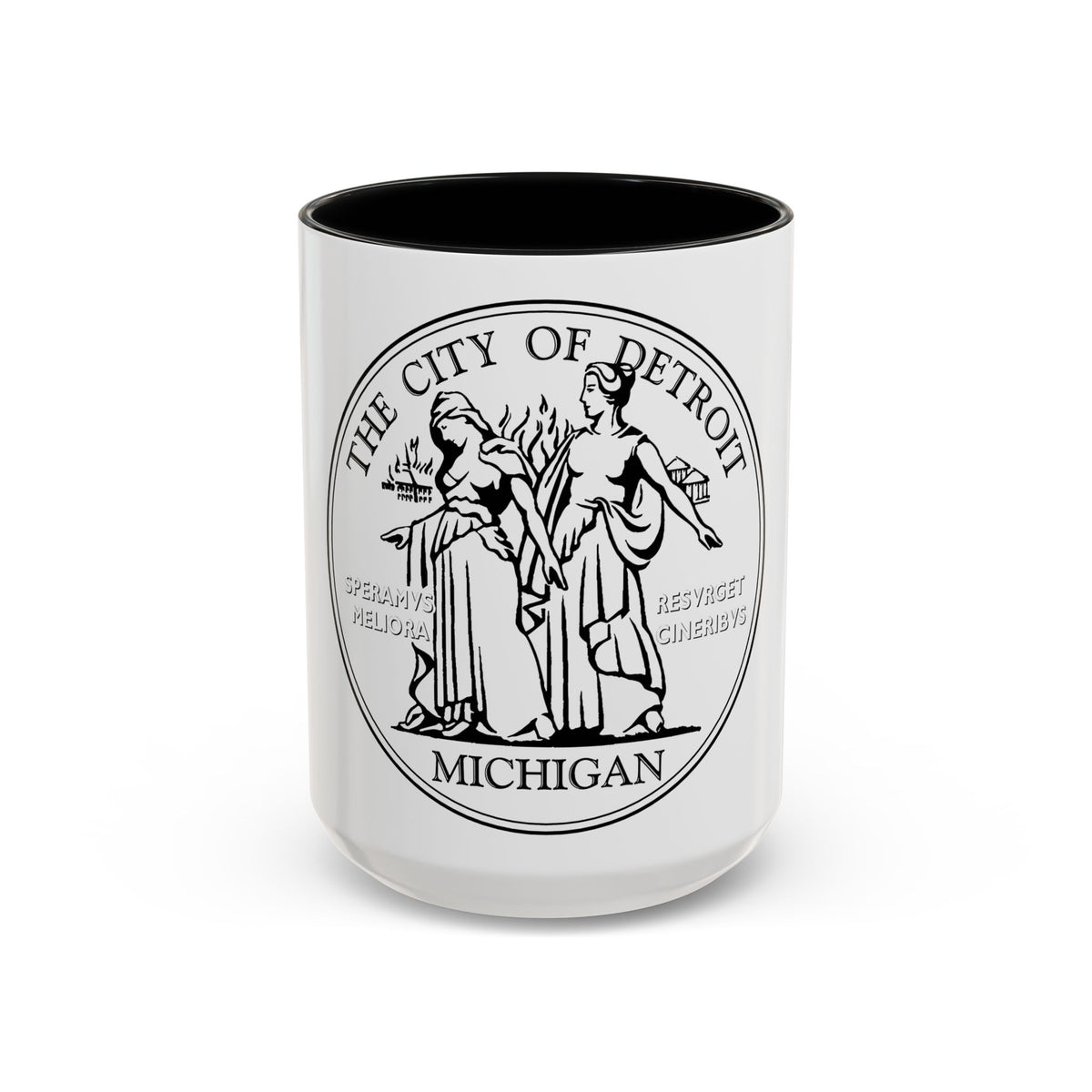 Seal of Detroit - Accent Coffee Mug