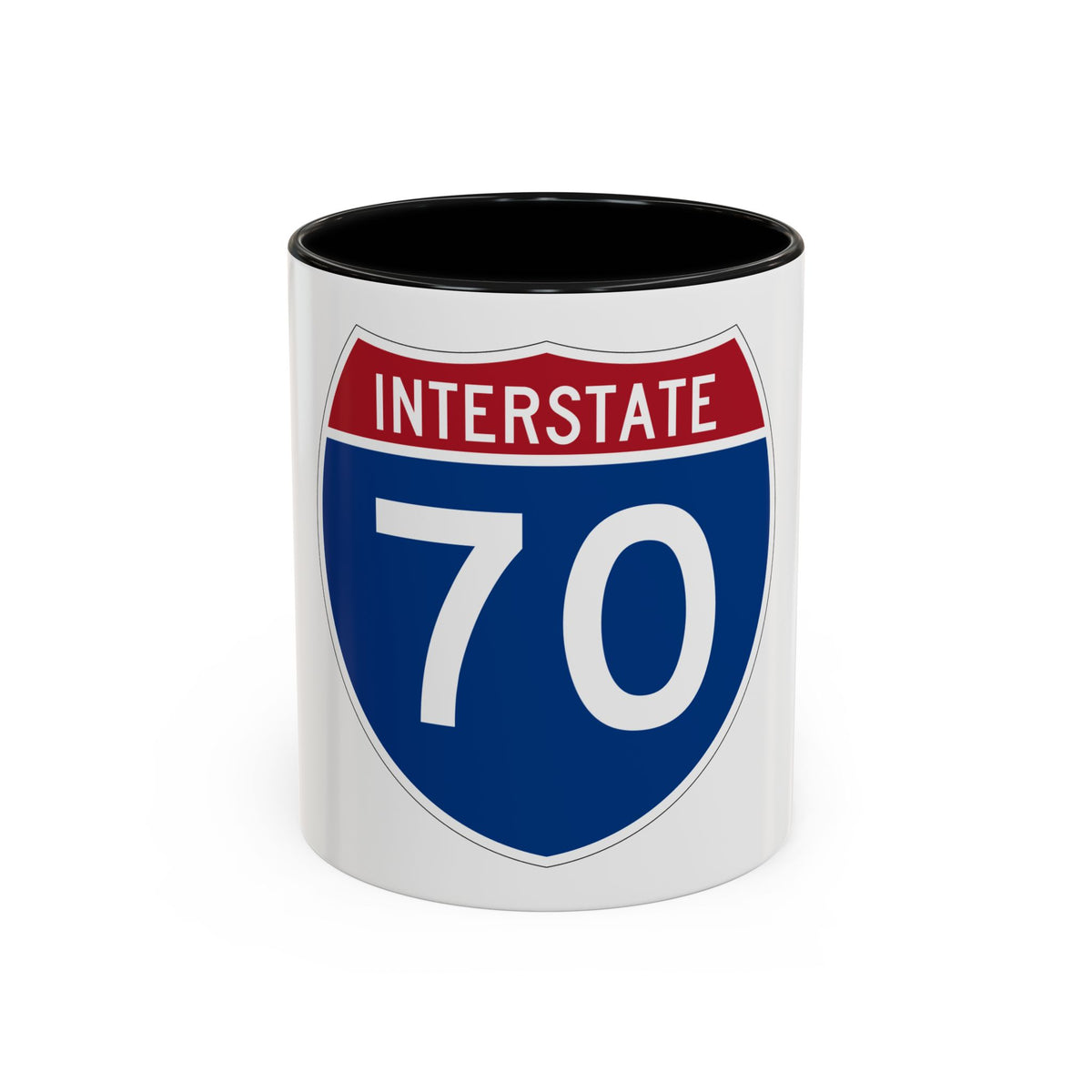 Interstate 70 (U.S. Highways) Accent Coffee Mug