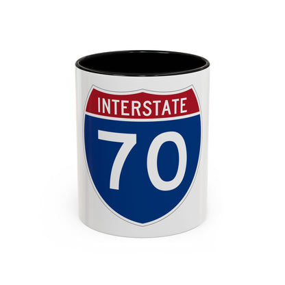Interstate 70 (U.S. Highways) Accent Coffee Mug