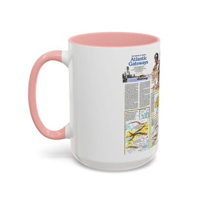 USA - Atlantic Gateways 2 (1983) (Map) Accent Coffee Mug