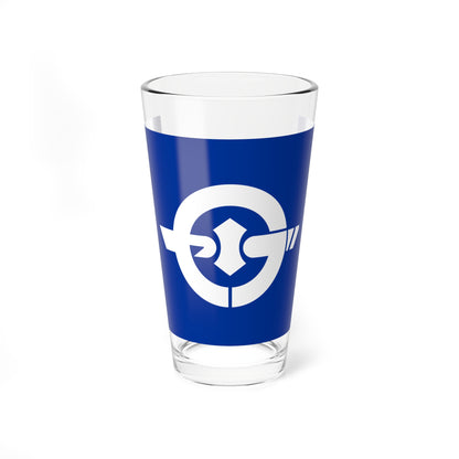 Flag of Obuse Nagano (Japan) Pint Glass 16oz