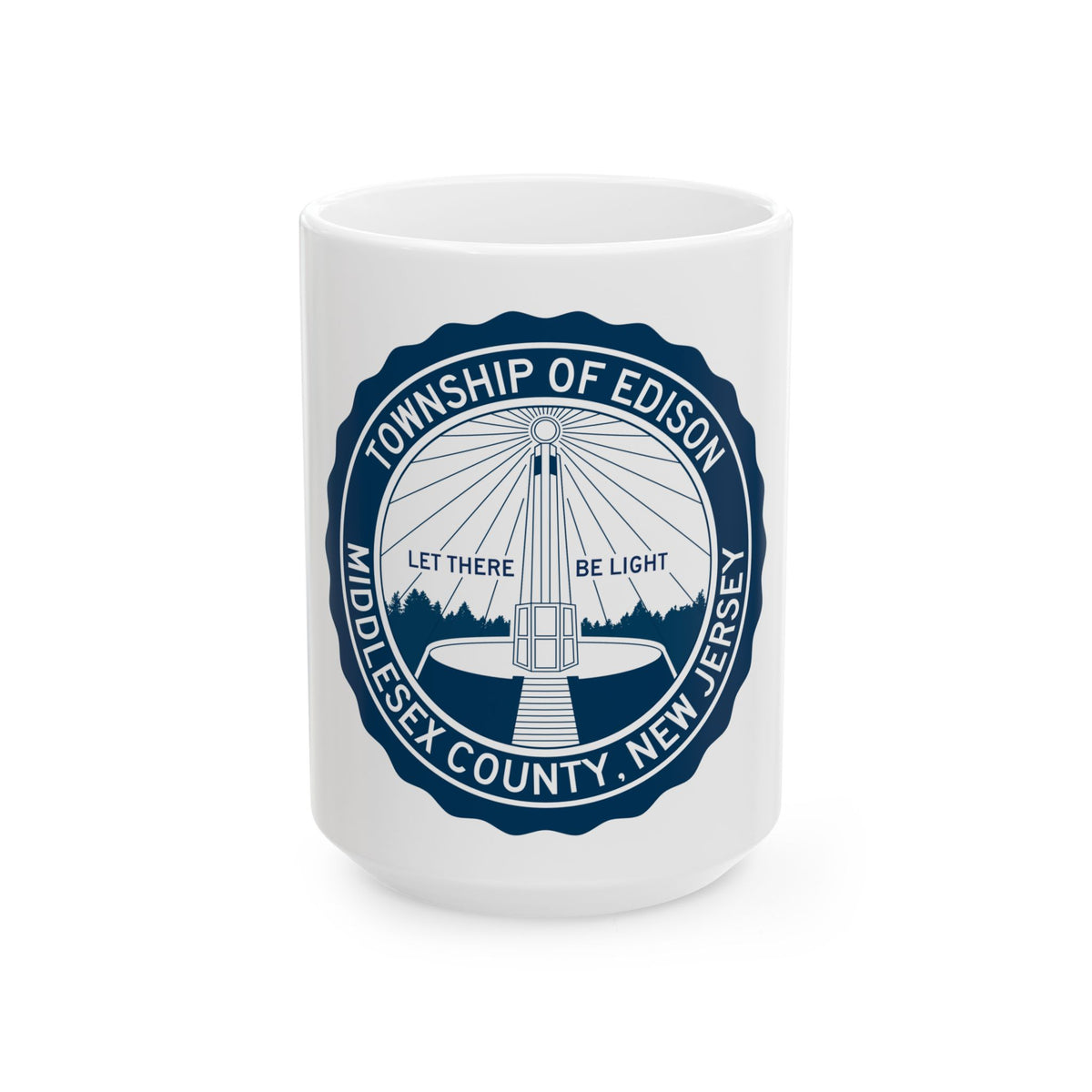 Seal of Edison NJ - White Coffee Mug