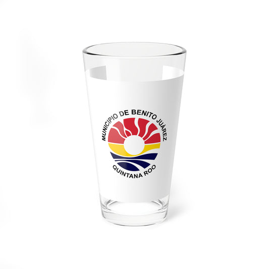 Flag of Benito Juarez (Mexico) Pint Glass 16oz