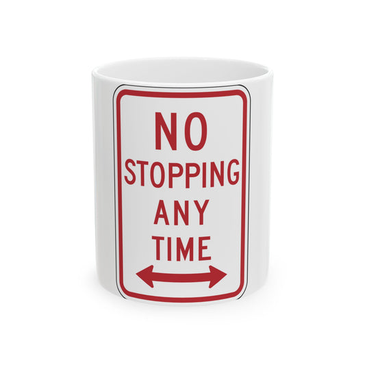 NYSDOT NYP1-7 (New York) (Road Sign) White Coffee Mug
