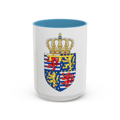 Lesser coat of arms of the Hereditary Grand Duke of Luxembourg (2000) - Accent Coffee Mug