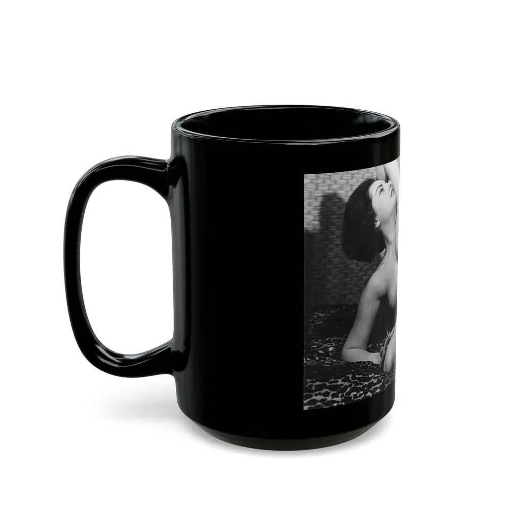 June Palmer #246 (Vintage Female Icon) Black Coffee Mug-Go Mug Yourself