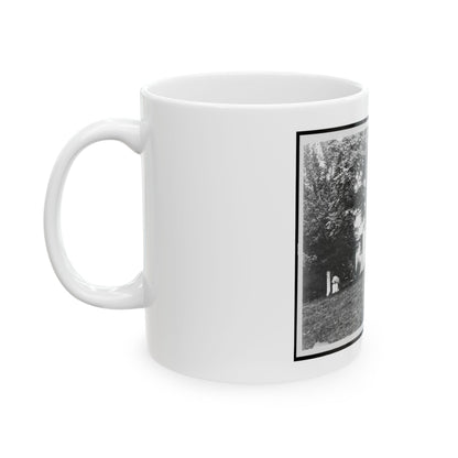 D.R. Miller House, With Family On Porch, Hagerstown Pike, Antietam, Maryland (U.S. Civil War) White Coffee Mug