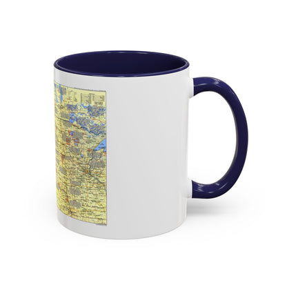 USA - Northern Plains 1 (1986) (Map) Accent Coffee Mug