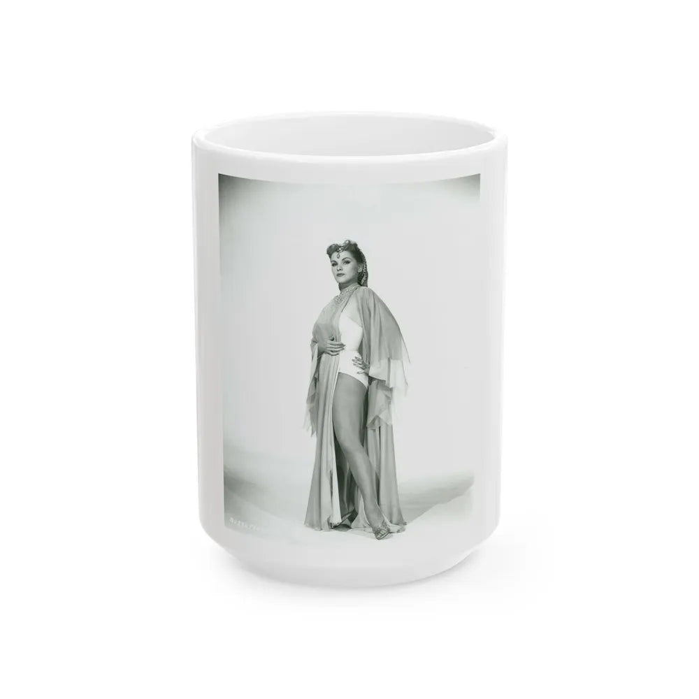 Debra Paget #367 (Vintage Female Icon) White Coffee Mug-15oz-Go Mug Yourself