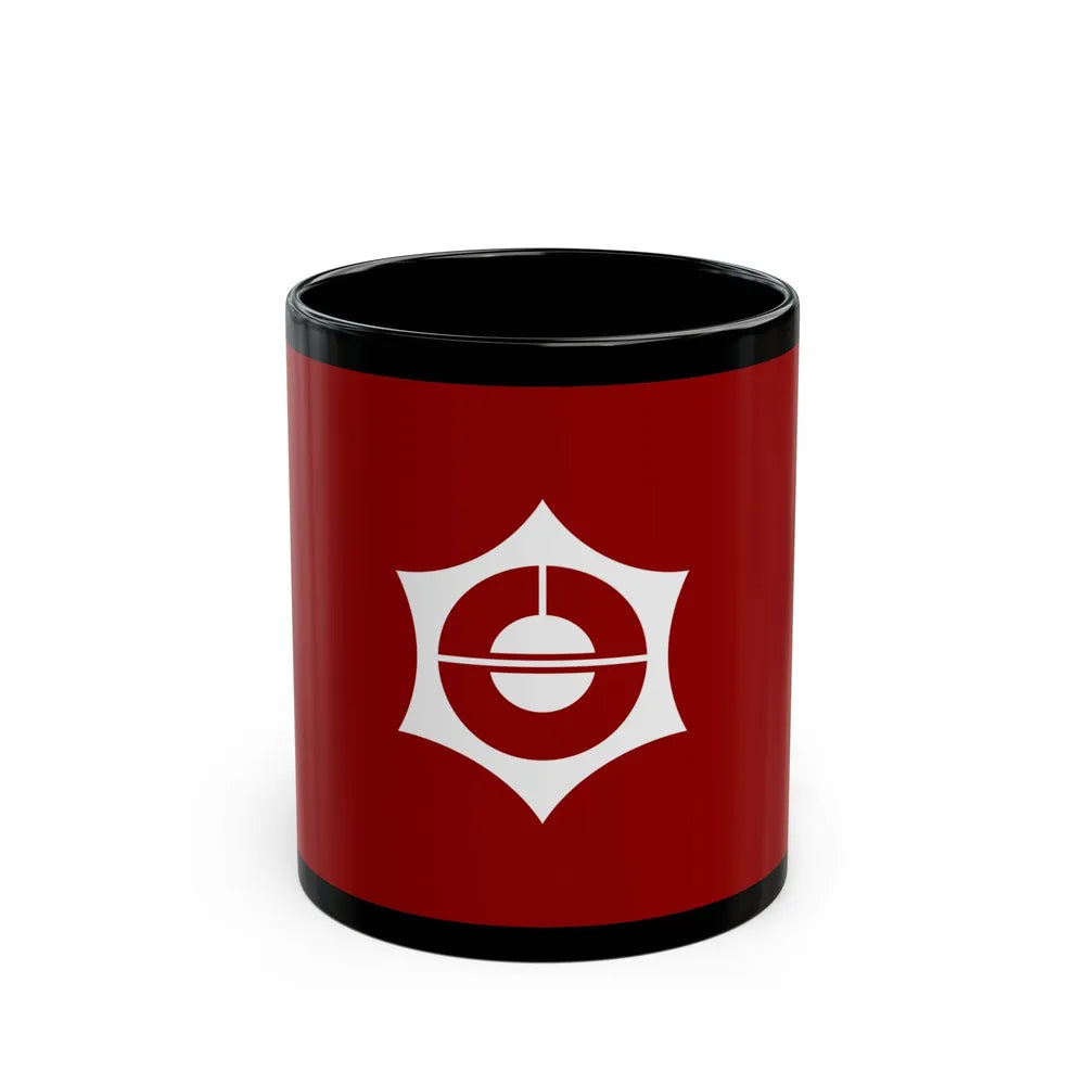 Flag of Taito Tokyo Japan - Black Coffee Mug-11oz-Go Mug Yourself