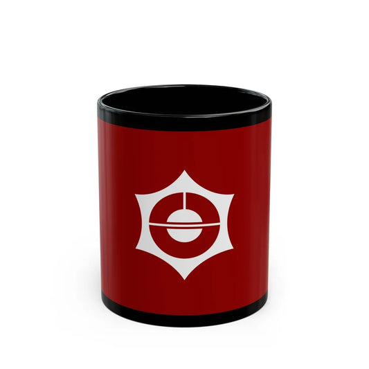 Flag of Taito Tokyo Japan - Black Coffee Mug-11oz-Go Mug Yourself