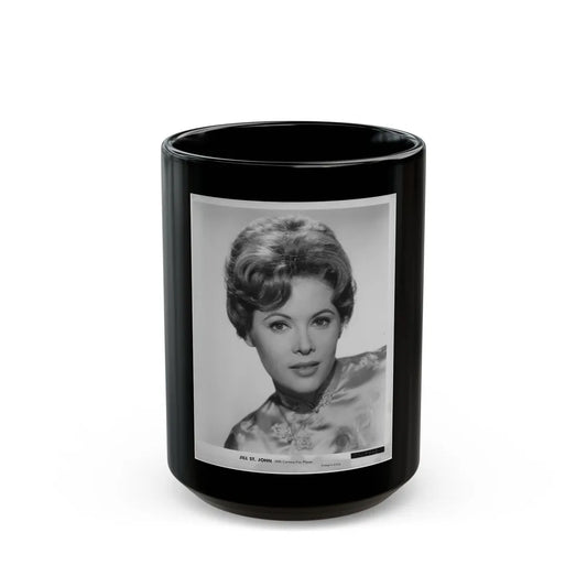 Jill St. John #207 (Vintage Female Icon) Black Coffee Mug-15oz-Go Mug Yourself