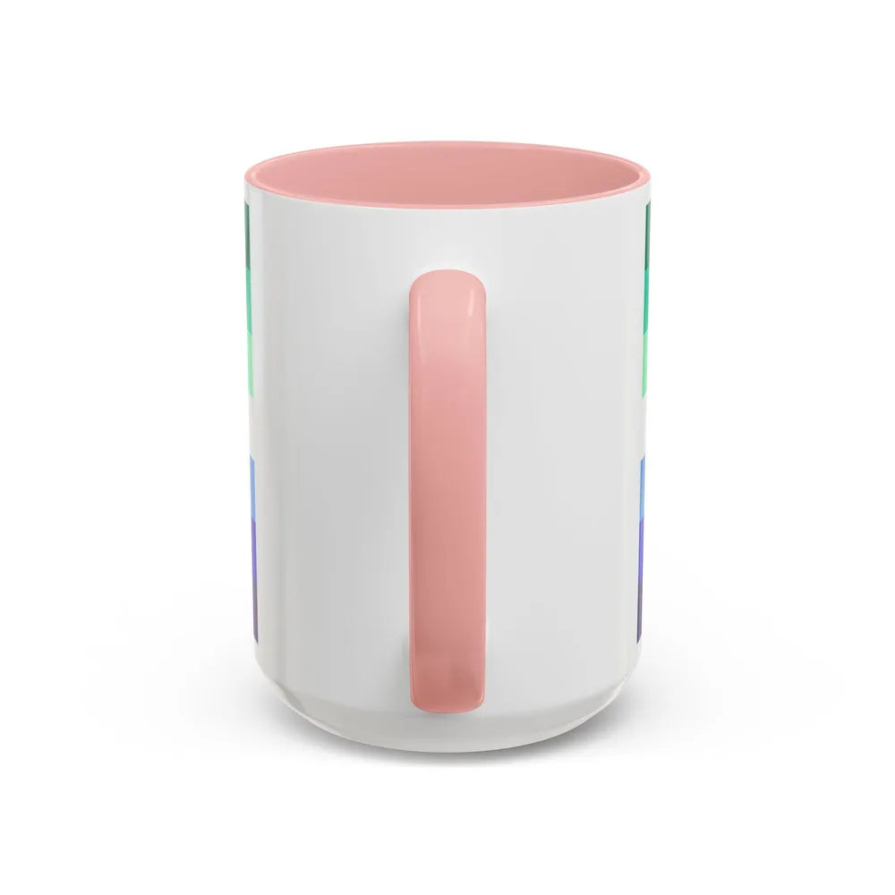 Gay Men Pride Flag - Accent Coffee Mug-Go Mug Yourself