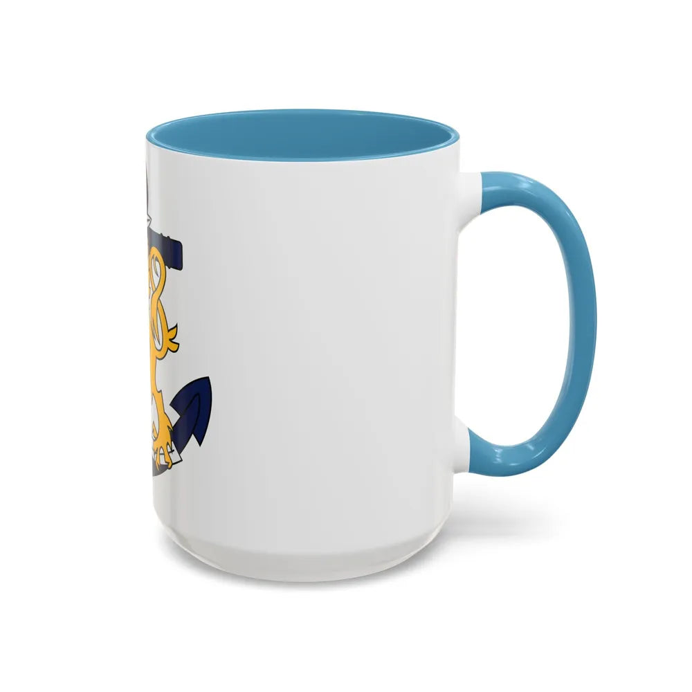 Coat of Arms of Finnish Navy - Accent Coffee Mug-Go Mug Yourself