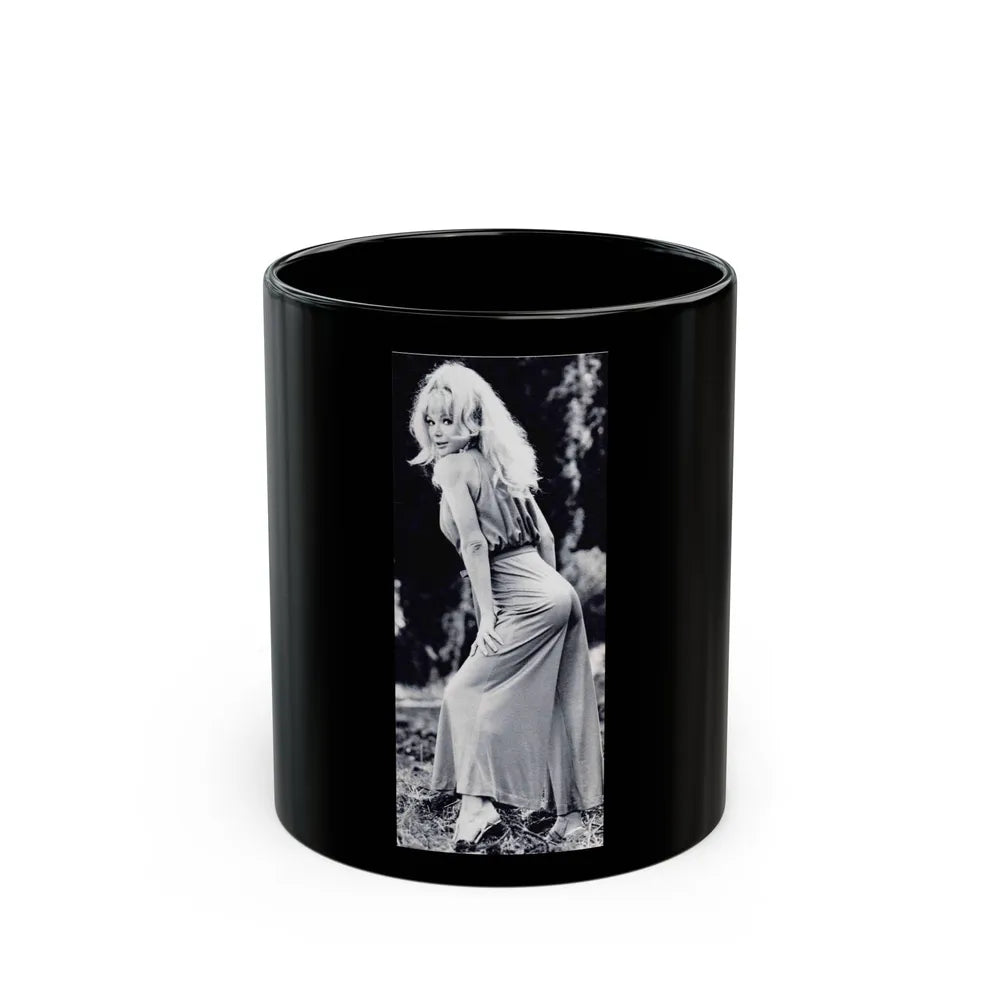 Francine York #159 (Vintage Female Icon) Black Coffee Mug-11oz-Go Mug Yourself