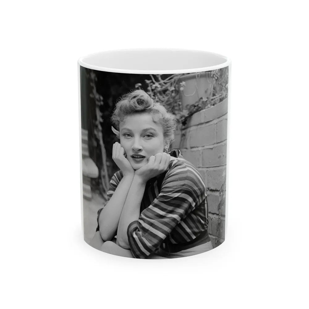 Carol Ohmart #41 (Vintage Female Icon) White Coffee Mug-11oz-Go Mug Yourself