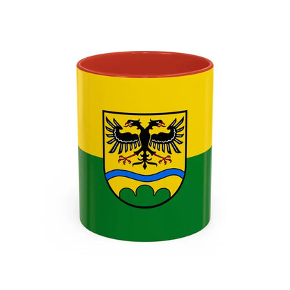 Flag of Deggendorf Germany - Accent Coffee Mug-11oz-Red-Go Mug Yourself