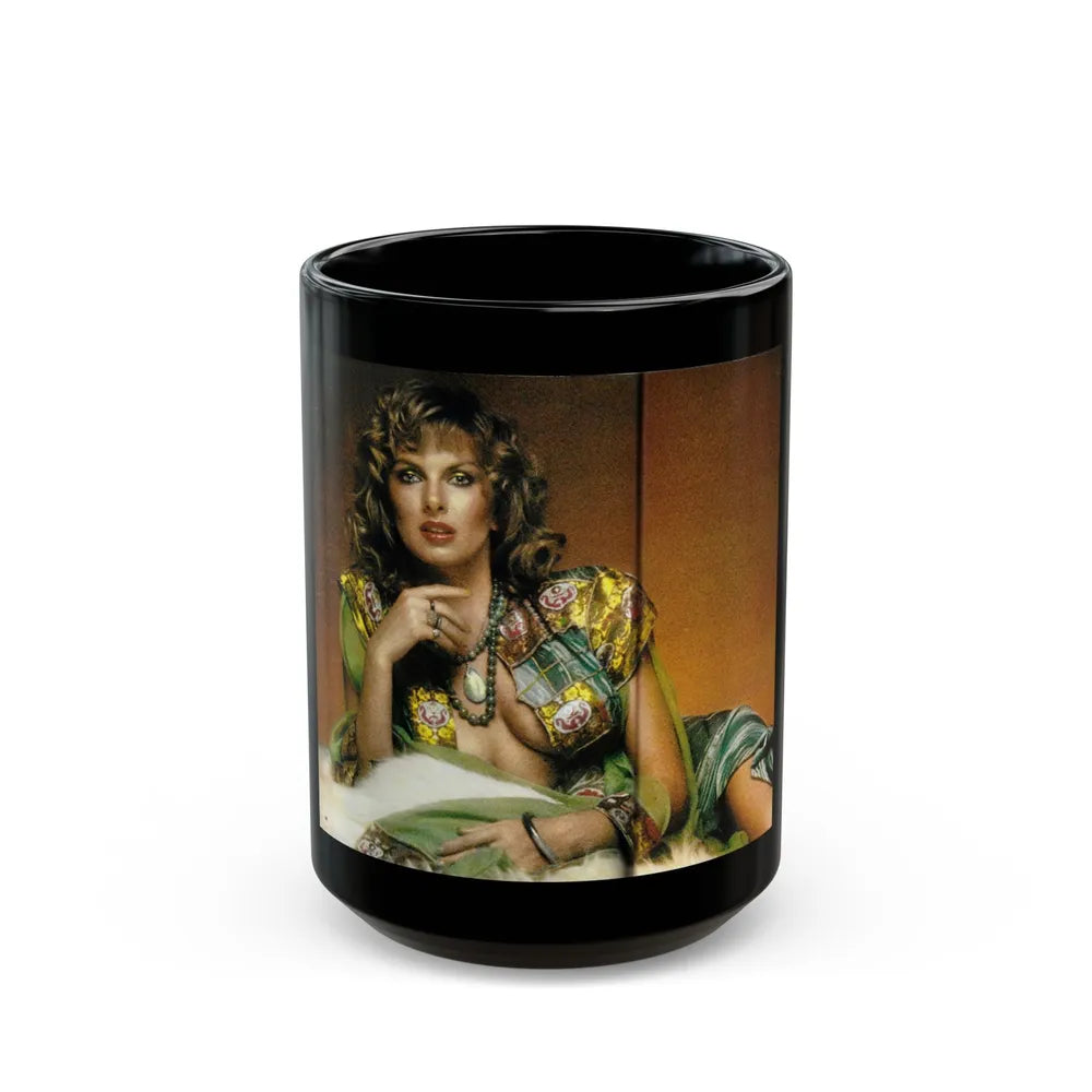 Julie Ege #120 (Vintage Female Icon) Black Coffee Mug-15oz-Go Mug Yourself