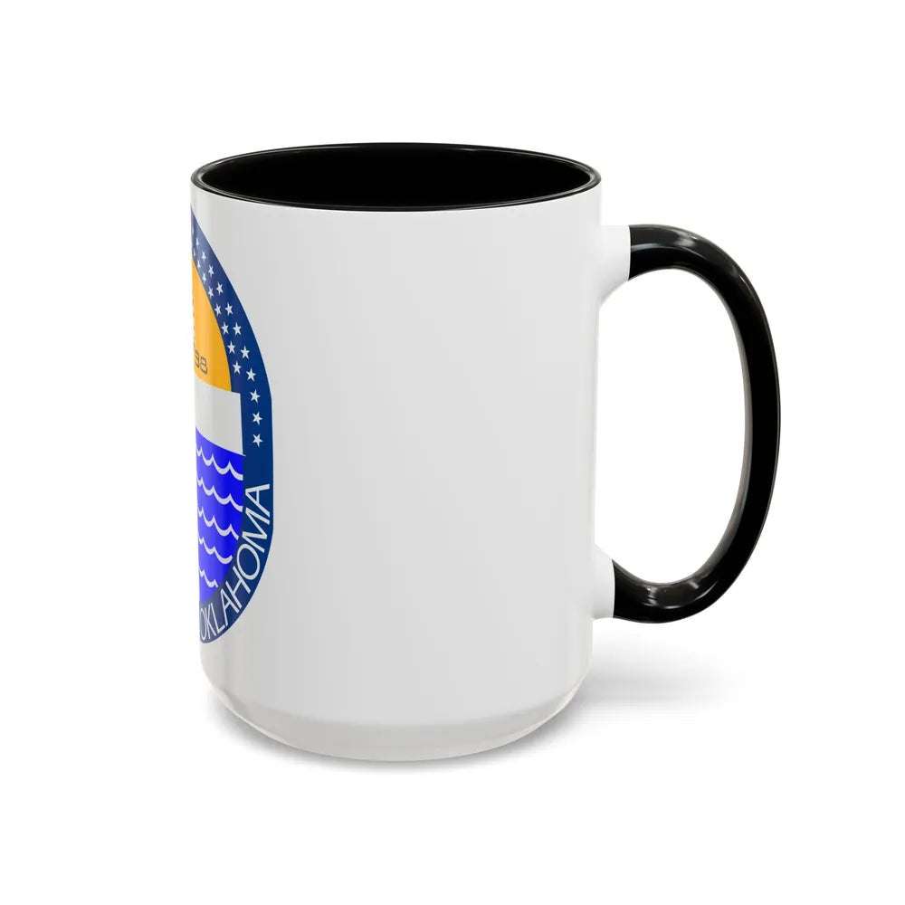 Seal of Tulsa Oklahoma - Accent Coffee Mug-Go Mug Yourself