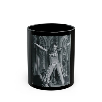 Francine York #185 (Vintage Female Icon) Black Coffee Mug-11oz-Go Mug Yourself