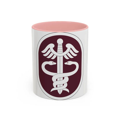 Medical Command 2 (U.S. Army) Accent Coffee Mug-11oz-Pink-Go Mug Yourself