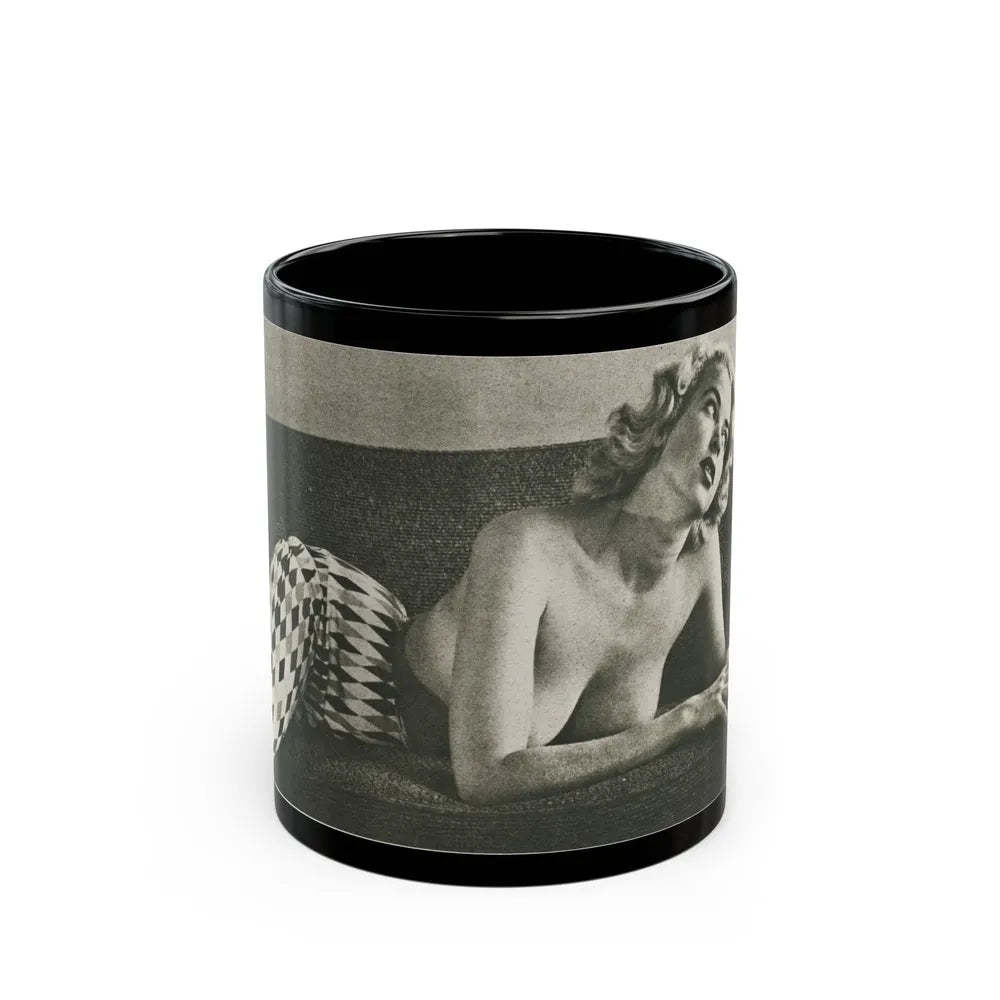 Eve Meyer #44 (Vintage Female Icon) Black Coffee Mug-11oz-Go Mug Yourself