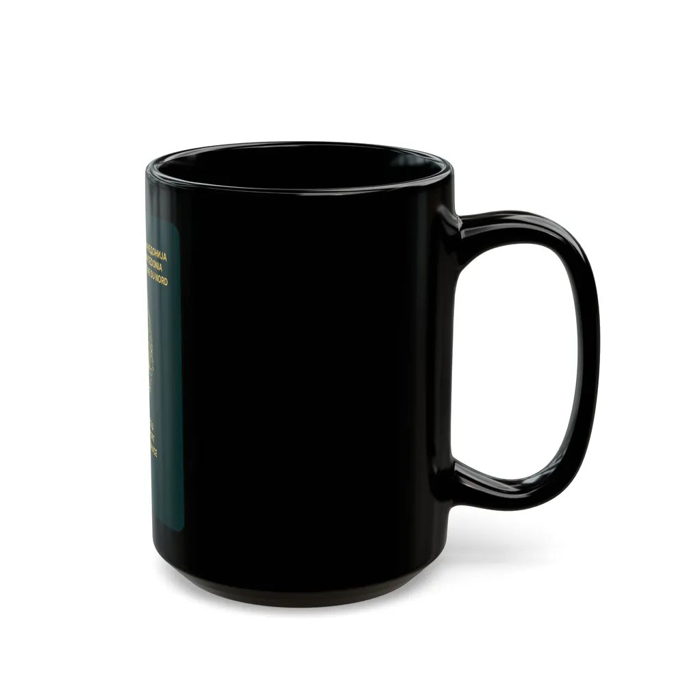 Macedonian Passport (Official) - Black Coffee Mug-Go Mug Yourself