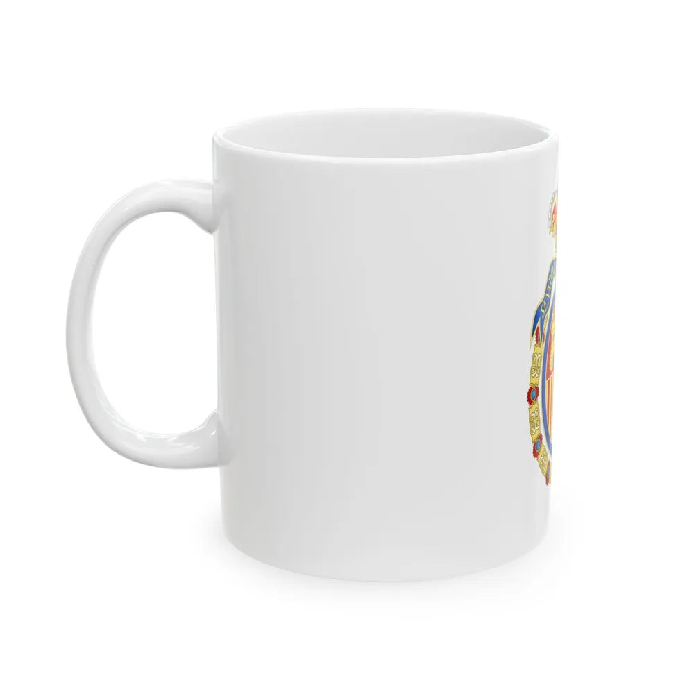 Coat of Arms of the Senate of Spain - White Coffee Mug-Go Mug Yourself