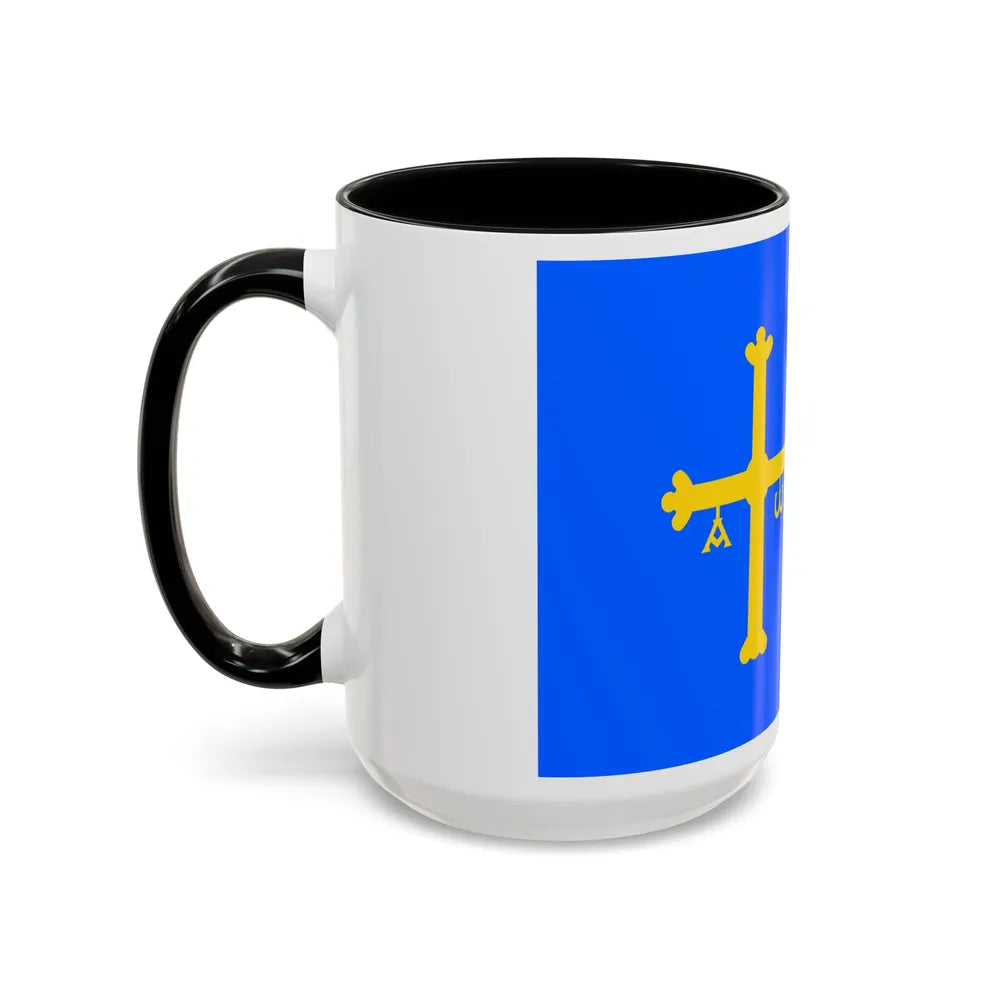 Flag of Asturias Spain - Accent Coffee Mug-Go Mug Yourself