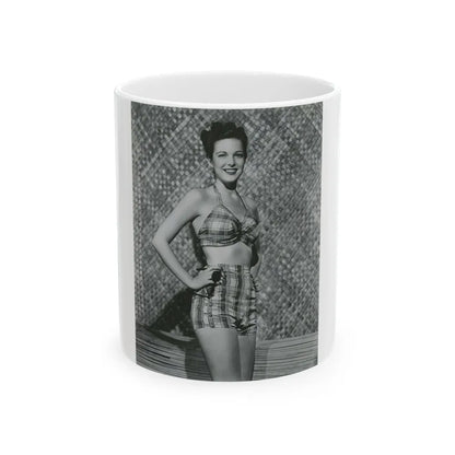 Cathy Downs #46 (Vintage Female Icon) White Coffee Mug-11oz-Go Mug Yourself