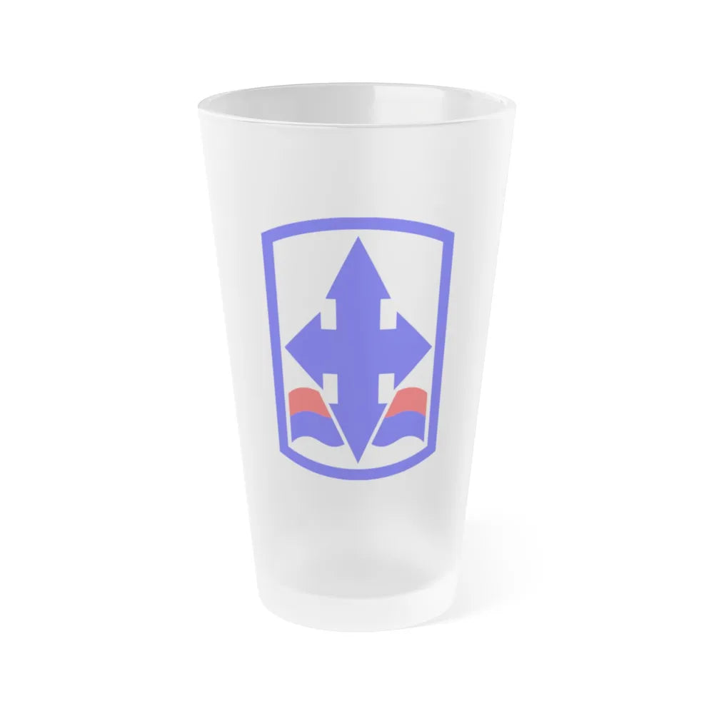 29th Infantry Brigade SSI (U.S. Army) Frosted Pint Glass 16oz-Go Mug Yourself