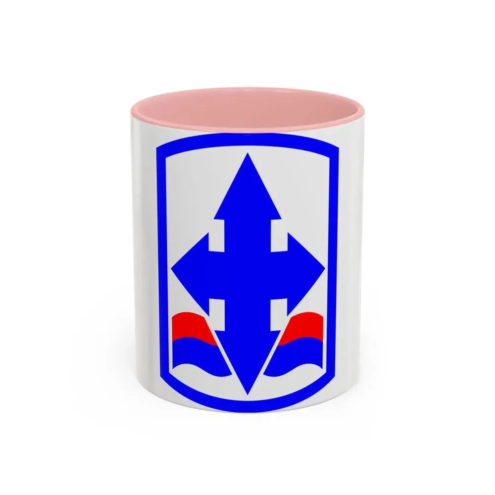 29th Infantry Brigade SSI (U.S. Army) Accent Coffee Mug 11oz Pink - Go Mug Yourself