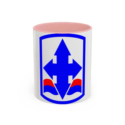 29th Infantry Brigade SSI (U.S. Army) Accent Coffee Mug 11oz Pink - Go Mug Yourself