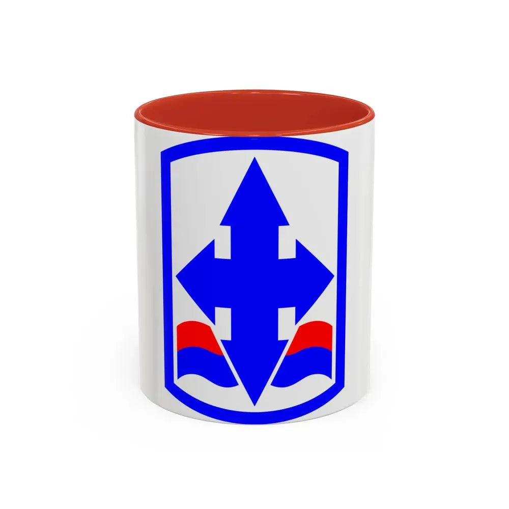 29th Infantry Brigade SSI (U.S. Army) Accent Coffee Mug 11oz Red - Go Mug Yourself