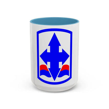 29th Infantry Brigade SSI (U.S. Army) Accent Coffee Mug 15oz Light Blue - Go Mug Yourself