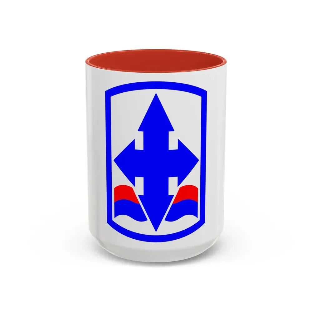 29th Infantry Brigade SSI (U.S. Army) Accent Coffee Mug 15oz Red - Go Mug Yourself