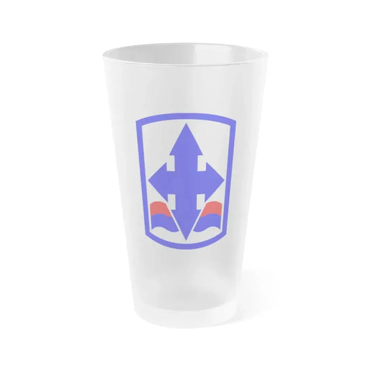 29th Infantry Brigade SSI (U.S. Army) Frosted Pint Glass 16oz Default Title - Go Mug Yourself
