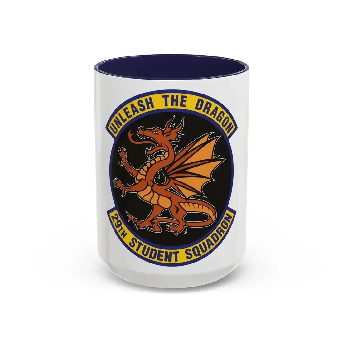 29th Student Squadron (U.S. Air Force) Accent Coffee Mug 15oz Navy - Go Mug Yourself