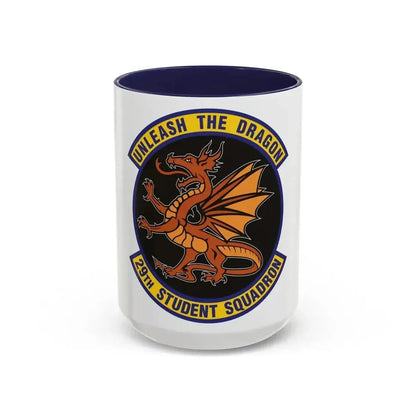 29th Student Squadron (U.S. Air Force) Accent Coffee Mug 15oz Navy - Go Mug Yourself