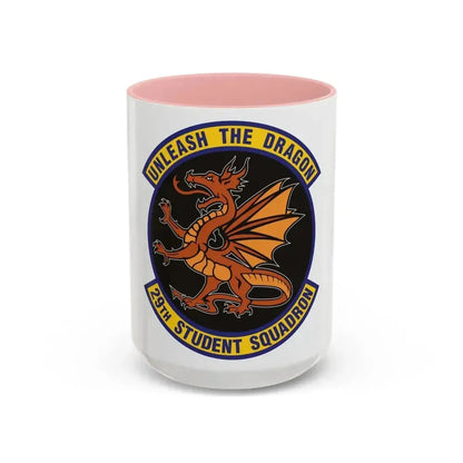 29th Student Squadron (U.S. Air Force) Accent Coffee Mug 15oz Pink - Go Mug Yourself