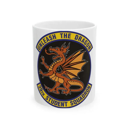 29th Student Squadron (U.S. Air Force) White Coffee Mug 11oz - Go Mug Yourself
