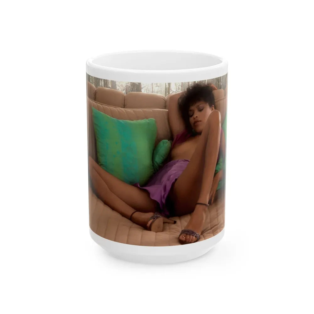 Ola Ray #62 (Vintage Female Icon) White Coffee Mug-15oz-Go Mug Yourself