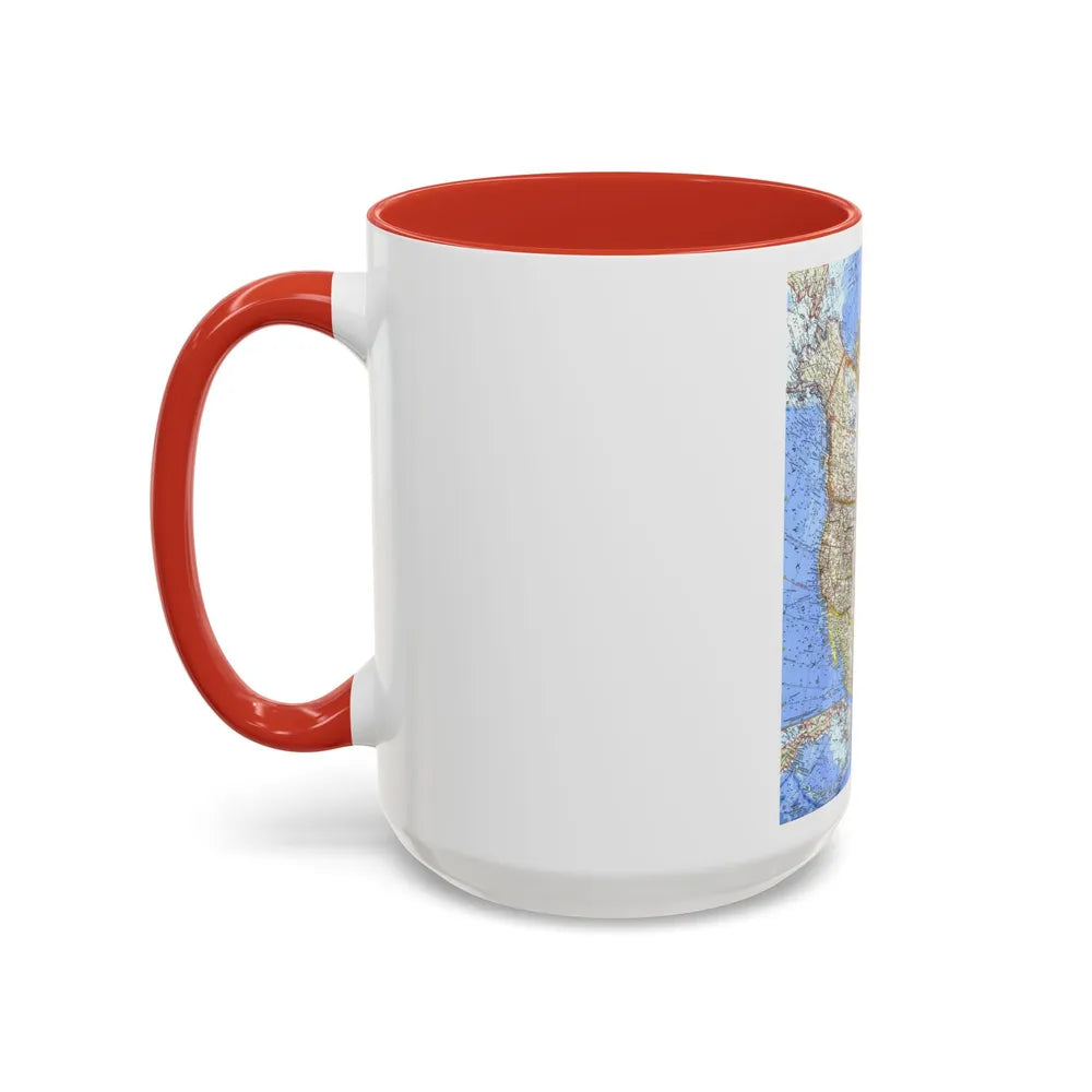 North America (1964) (Map) Accent Coffee Mug-Go Mug Yourself