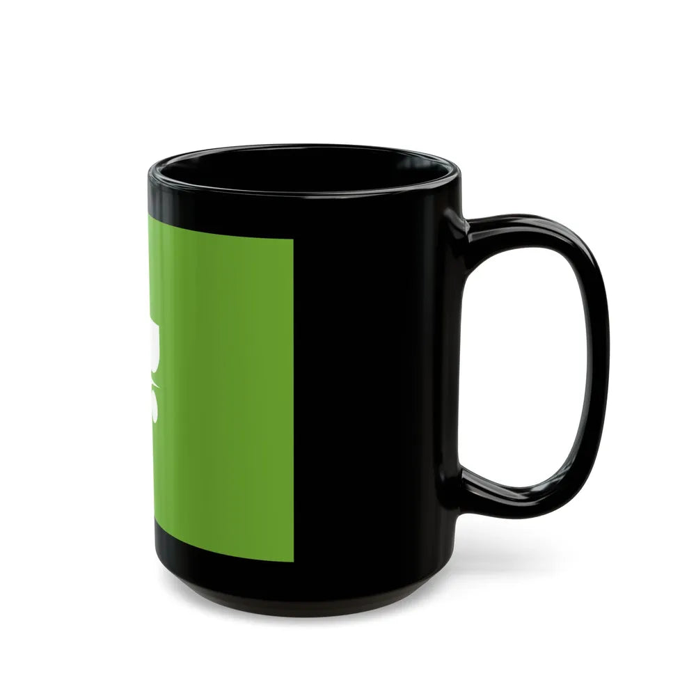 Flag of Tochigi Prefecture Japan - Black Coffee Mug-Go Mug Yourself