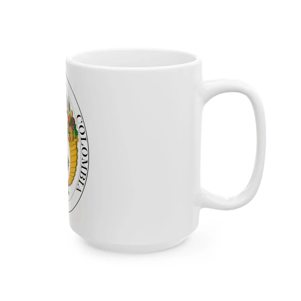 Coat of arms of Gran Colombia (1821) - White Coffee Mug-Go Mug Yourself