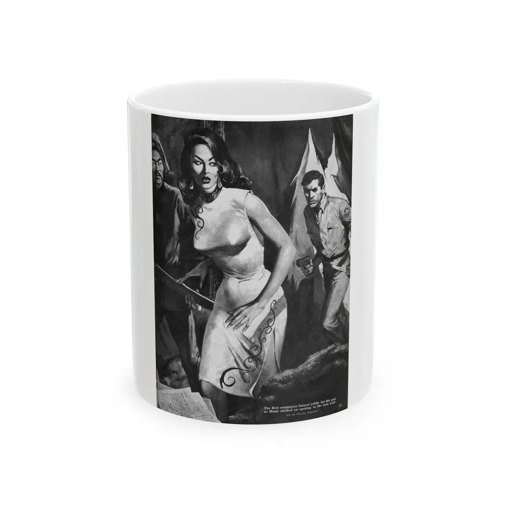 Captive Girl Compound, For Men Only, December 1964 - White Coffee Mug-11oz-Go Mug Yourself